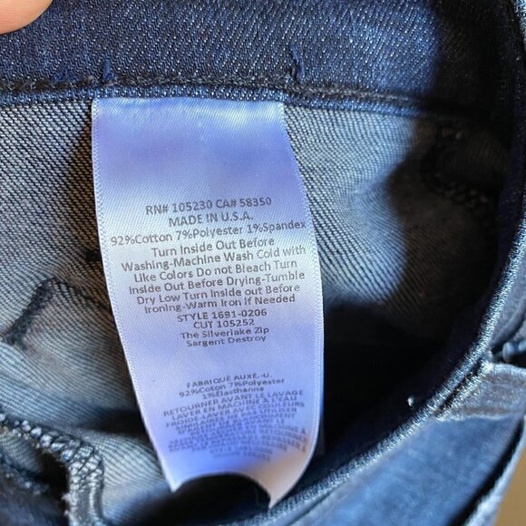 Current Elliott Silverlake Zip Skinny Jeans in Sargent Destroy - Picture 11 of 11